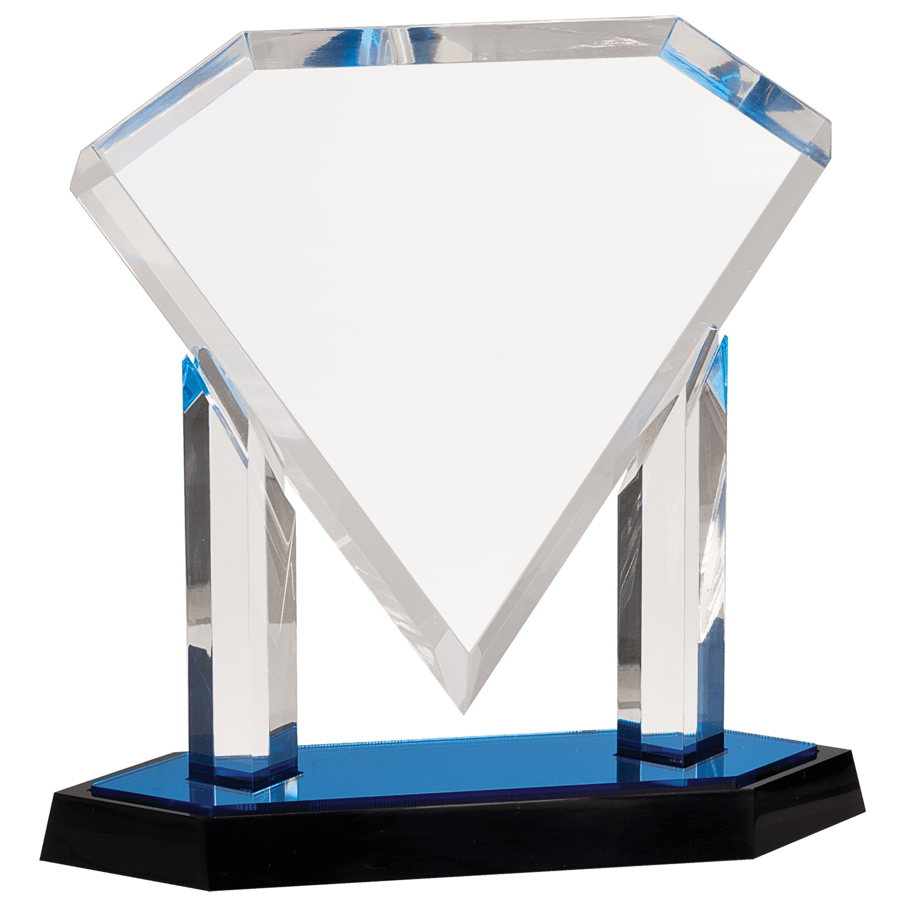 10 3/4" Floating Diamond Acrylic