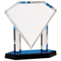 11 3/4" Floating Diamond Acrylic