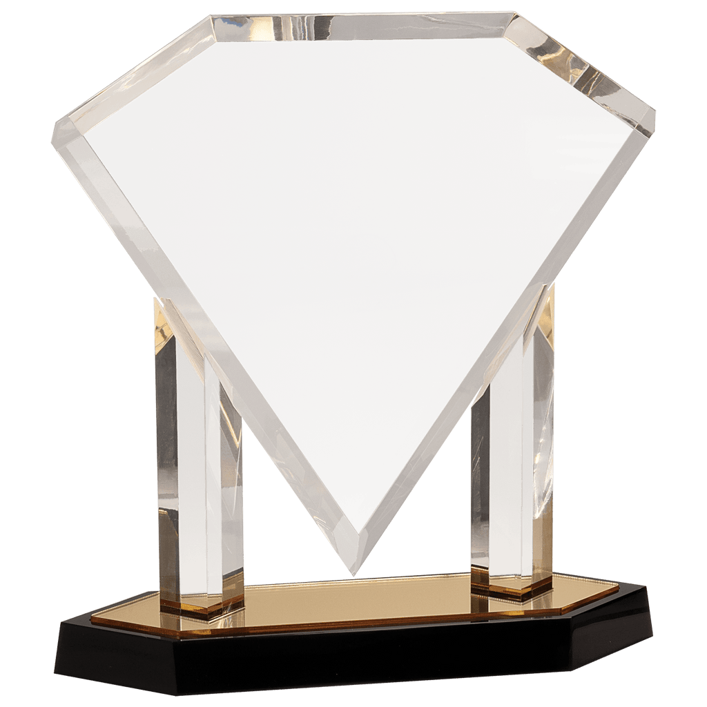11 3/4" Floating Diamond Acrylic