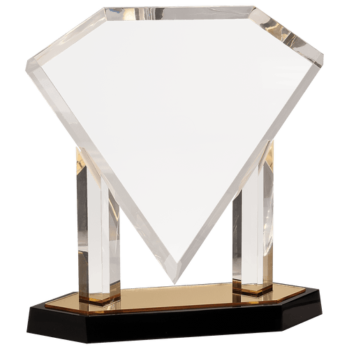 11 3/4" Floating Diamond Acrylic