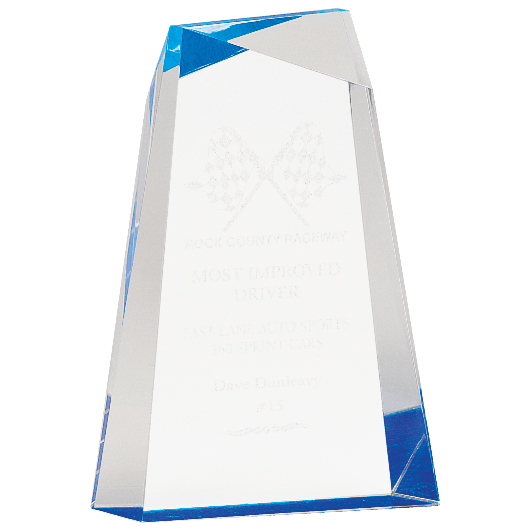 8" Facet Wedge Acrylic