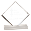 4" x 4" Diamond Jewel Beveled Acrylic Blank