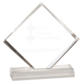 4 1/2" x 4 1/2" Diamond Jewel Beveled Acrylic Blank