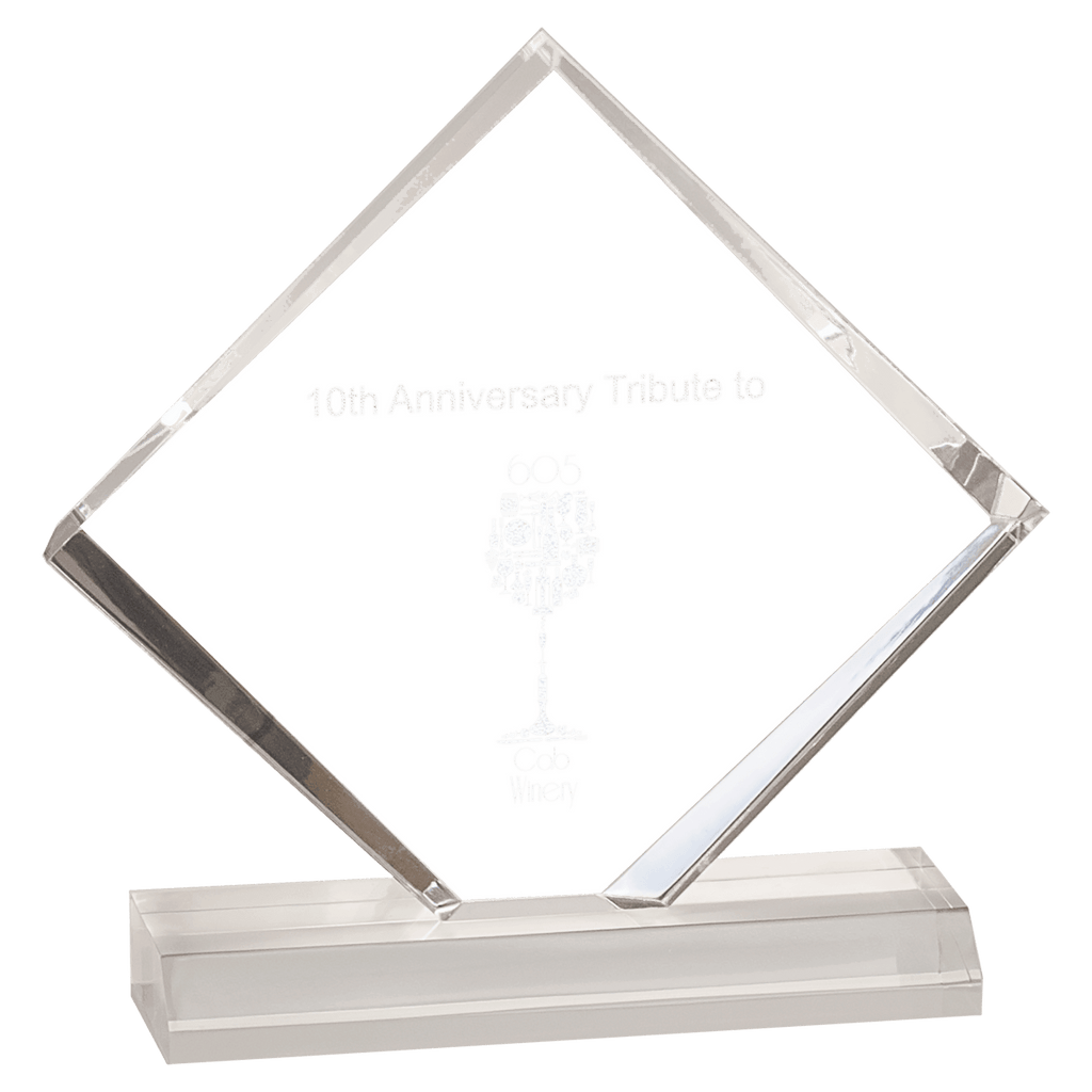 5" x 5" Diamond Jewel Beveled Acrylic Blank