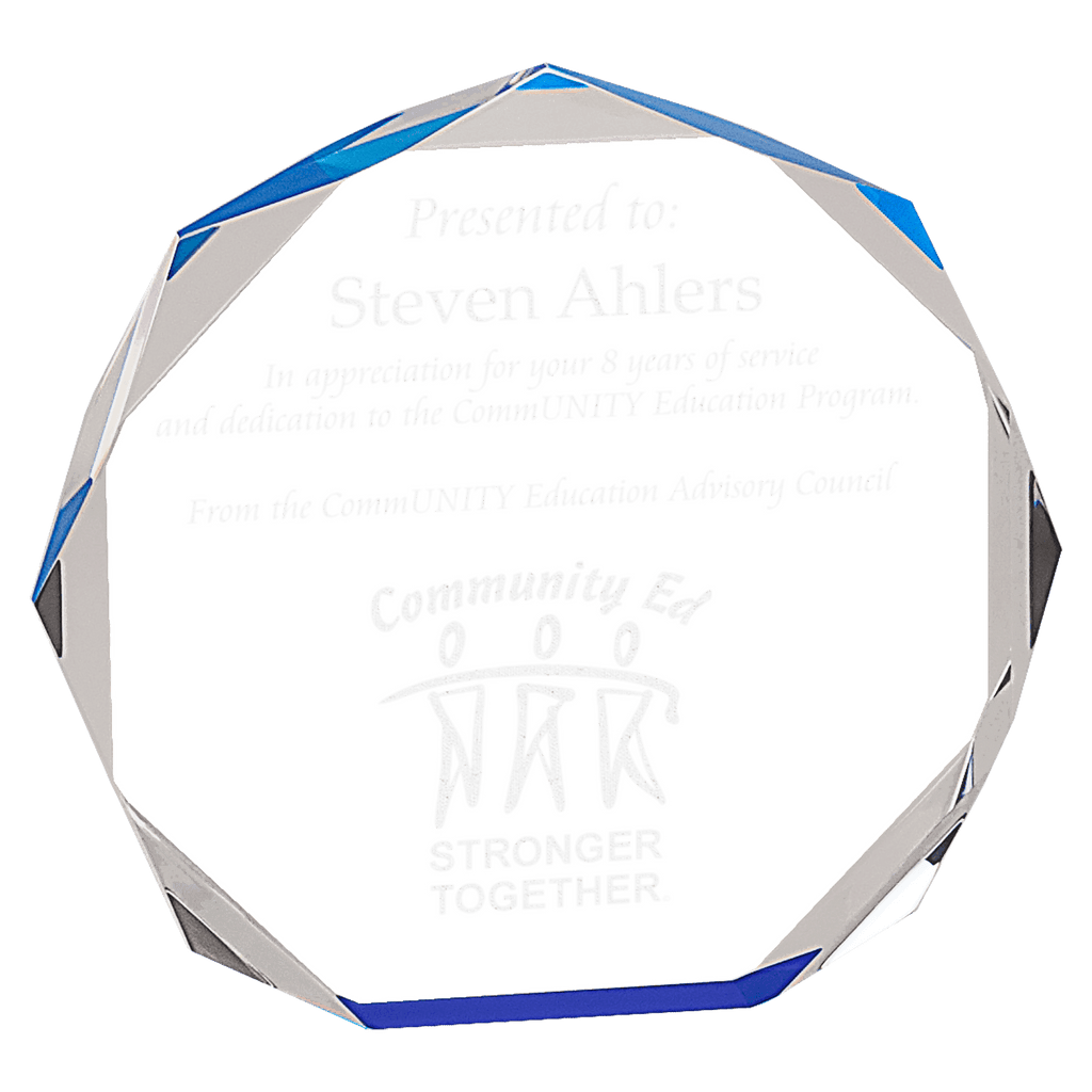 7" Octagon Acrylic Award
