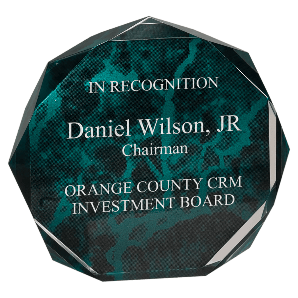 7" Marble Octagon Acrylic Award