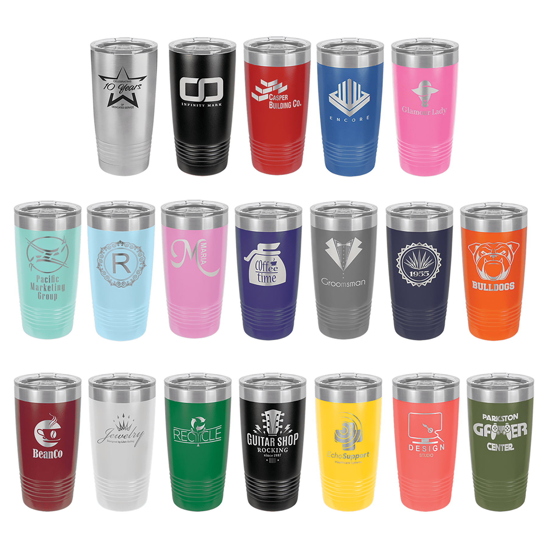 Polar Camel 20 oz. Ringneck Tumbler with Standard Lid