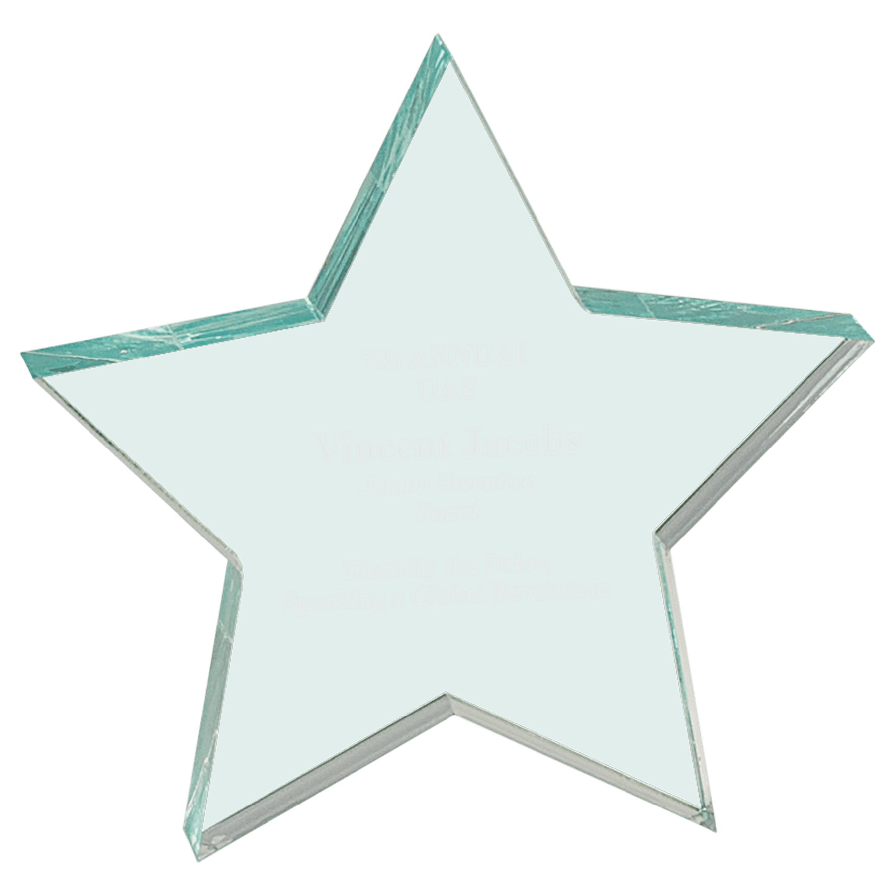 5" x 5" Star Acrylic Paperweight